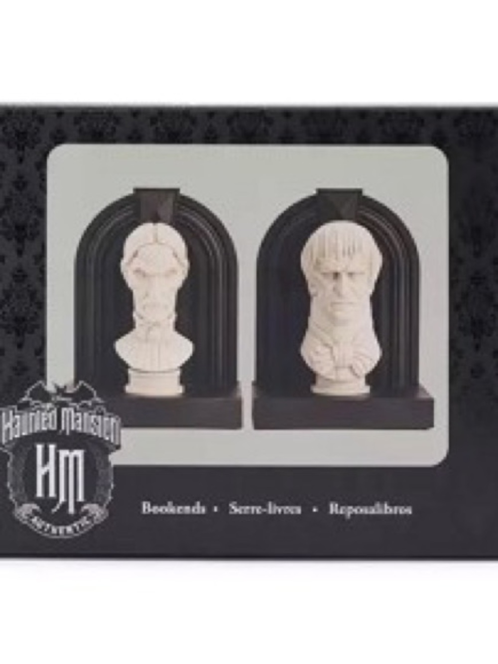 Disney Bookends - The Haunted Mansion - Watchful Busts